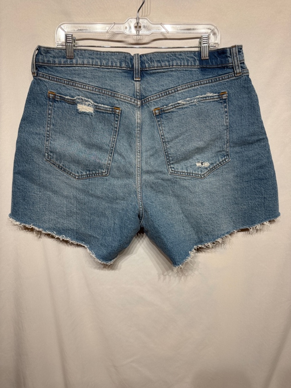 Abercrombie & Fitch The Dad Short High Rise Curve Love Denim Shorts 33 - Picture 5 of 8